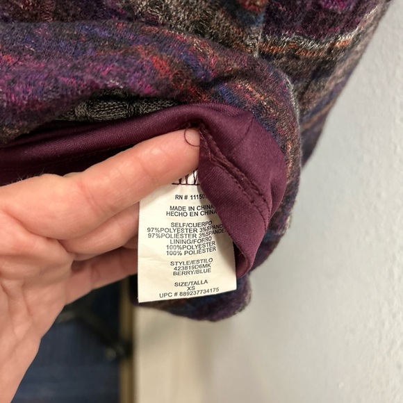 Luxology Purple and Brown Mini Dress - Picture 3 of 4